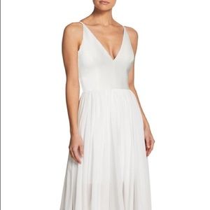 Dress The Population Alicia Mixed Media MIDI Dress